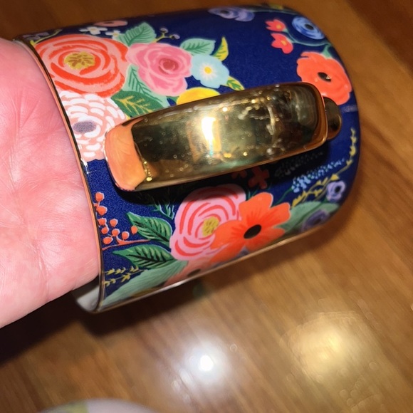 Anthropologie floral D mug by Rifle Paper Company NWOT - Picture 6 of 6